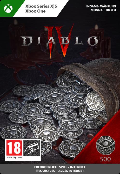 Actual product image Microsoft Xbox Diablo IV 500 Platinum Download Code