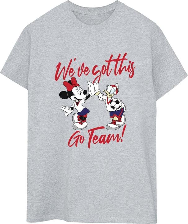 Actual product image Disney Womens/Ladies Minnie Daisy We've Got This Cotton Boyfriend T-Shirt (S)