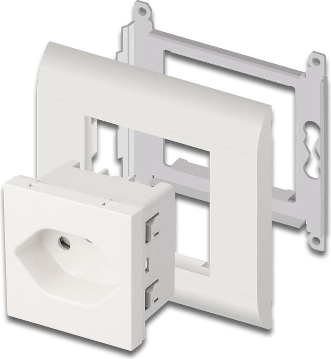 Productafbeelding Delock Easy 45 wandcontactdoos met randaarde T13 Zwitserland 45 x 45 m