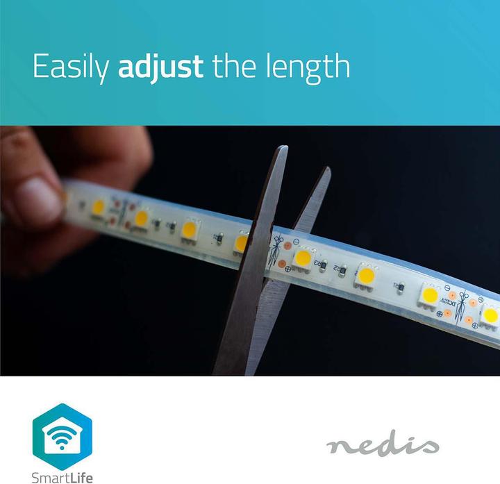 Actual product image Nedis Smartlife Full Colour (Warm white, White, RGB, 500 cm, Indoor)