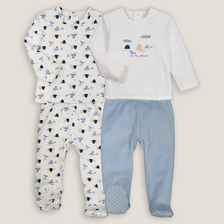 Produktbild La Redoute Collections 2er-Pack Samt-Pyjamas mit Walmotiven (86)