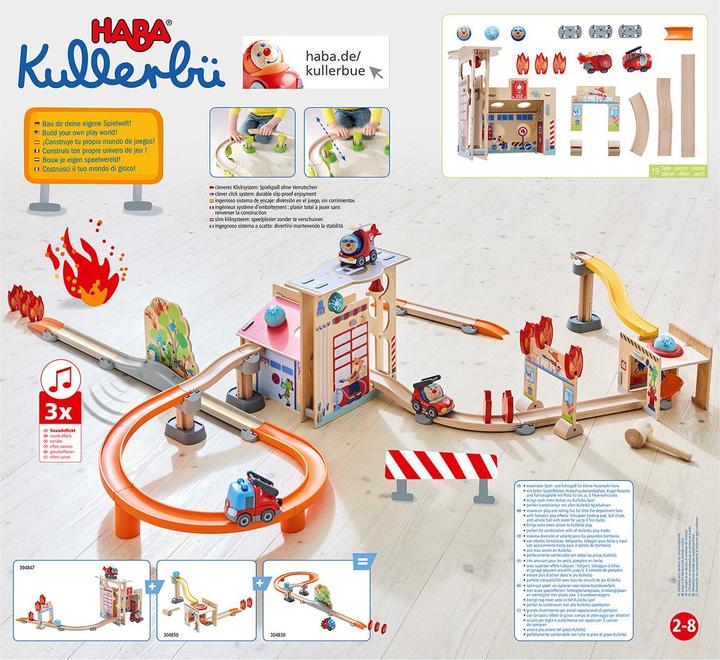 Actual product image Haba Kullerbü – Feuerwehrwache