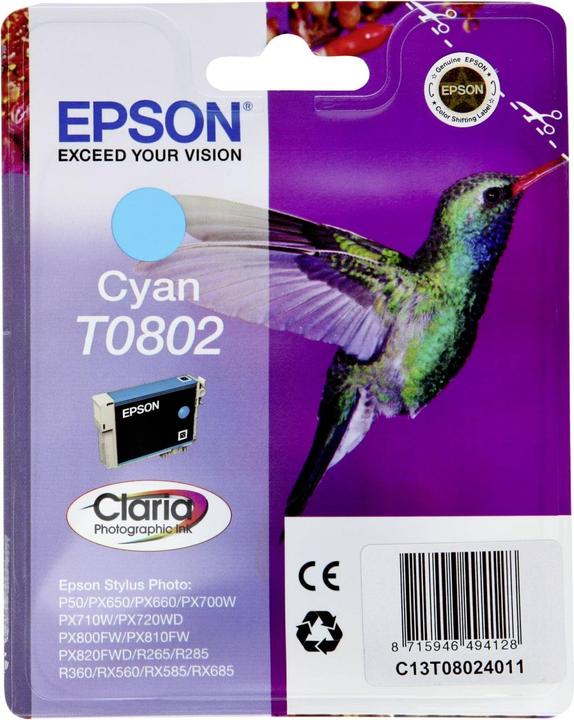 Produktbild Epson T0802 Claria Photographic (C)