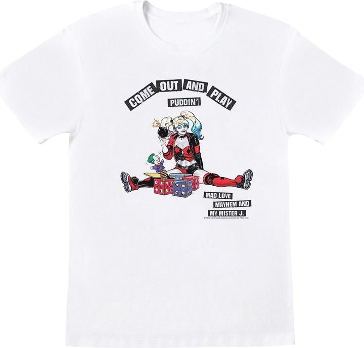 Image du produit - T-shirt HARLEY QUINN COME OUT AND PLAY - Fille (152, 158)