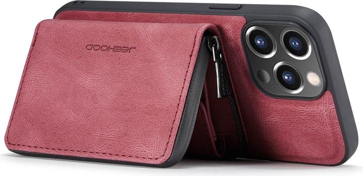 Produktbild Cover-Discount iPhone 14 Pro - Hülle mit Kreditkarten Etui rot (Apple iPhone 14 Pro)