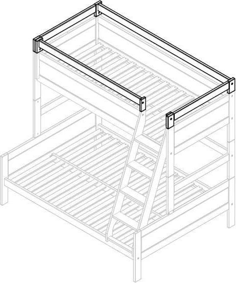 Produktbild Lifetime Kidsrooms Sicherheitserhöhung offene Front für Familienbett (16 cm)