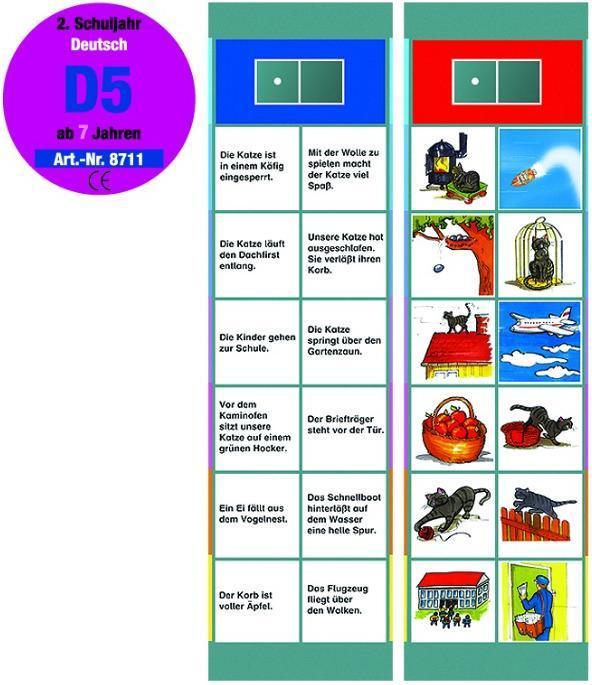 Produktbild Oberschwäbische Magnetspiele 68711 - Set D 5: Leseverständnis - Flocards, Figurenspiel, 1 Spieler, ab 7 Jahren (DE-Ausgabe) (Deutsch)