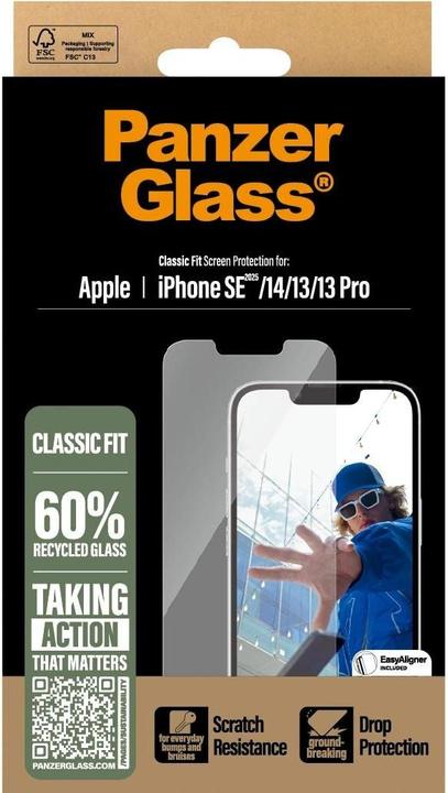 Produktbild PanzerGlass Screen Protector Classic Fit (1 Stück, Apple iPhone 16e, Apple iPhone 13, Apple iPhone 13 Pro, Apple iPhone 14)