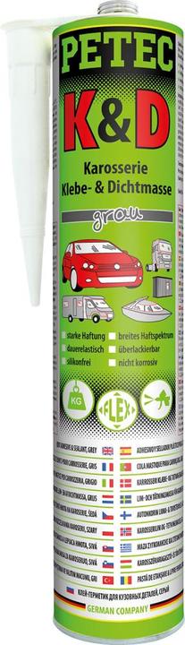 Produktbild Forum Professional Solutions K+D Karosserie Kleb- Dichtmasse, schwarz,310 ml (0.40 kg, Schwarz, 310 ml)