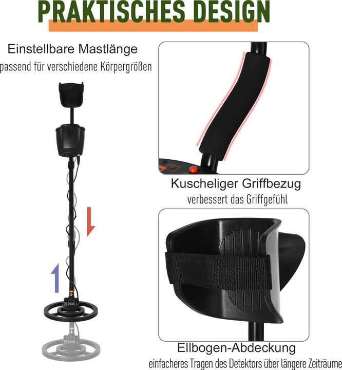Produktbild Outsunny Metalldetektor