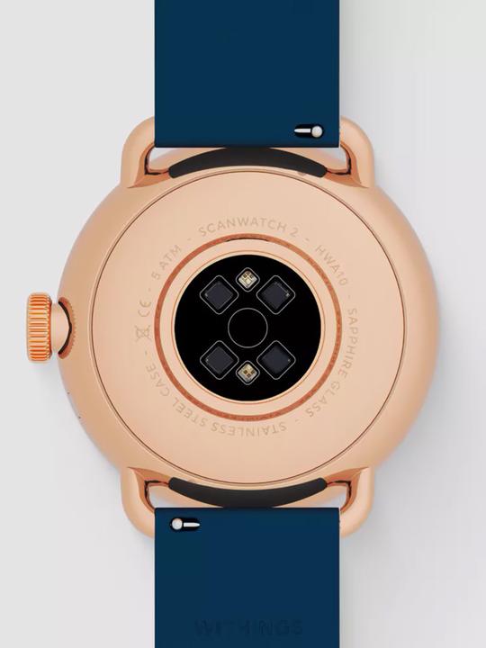 Image du produit Withings HWA10-model 6-All-In ScanWatch 2 rose gold blue (38 mm)