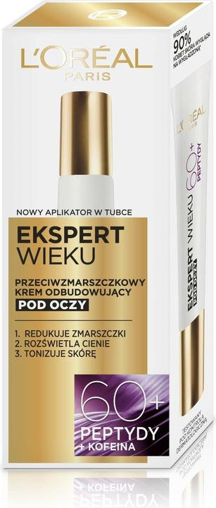 L'Oréal Paris L'OREAL Age Specialist Ekspert Wieku 60+ przeciwzmarszczkowy krem odbudowujący pod oczy 15ml (15 ml)