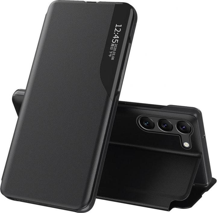 Immagine prodotto Hurtel Custodia View in ecopelle per Xiaomi POCO C65 / Redmi 13C con patta - Nero (Xiaomi Redmi 13C, Xiaomi Poco C65)