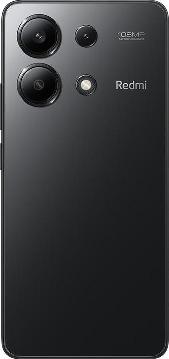 Actual product image Xiaomi Redmi Note 13 (128 GB, Midnight Black, 6.67", Dual SIM, 108 Mpx, 4G)