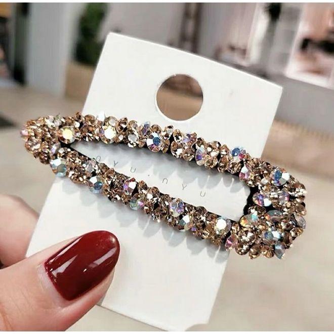 MU Style Haarspange mit Glitzersteine verziert (1 Stk.)