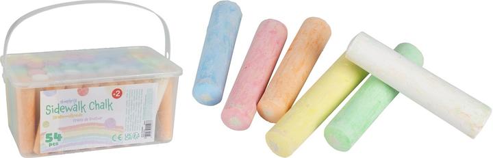 Produktbild Champ Jumbo Strassenkreide, 54 Stück (Weiss, Gelb, Blau, Orange und Grün, Rot, 54 x)