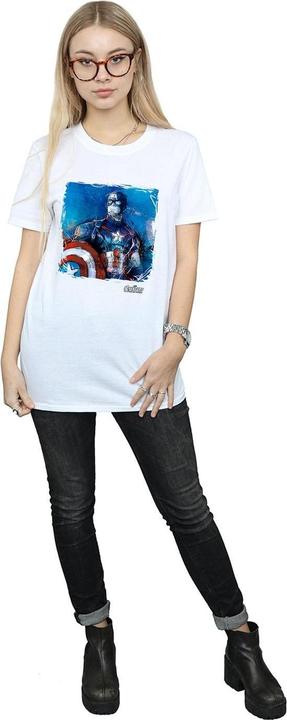 Immagine prodotto Captain America Art Maglietta Ampia Donna (S)
