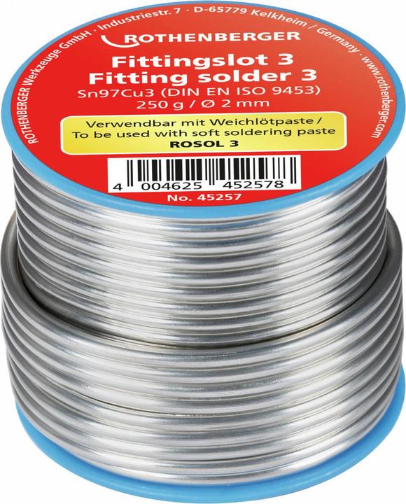 Immagine prodotto Rothenberger Raccordi a saldare 3, 2mm, 250g, rocchetto