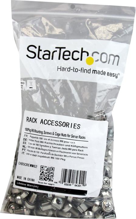 Produktbild StarTech M6 CAGE NUTS und SCREWS