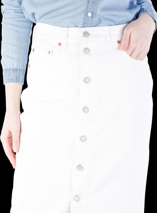 Actual product image Levis Button Front Midi Skirt white cell (W28)