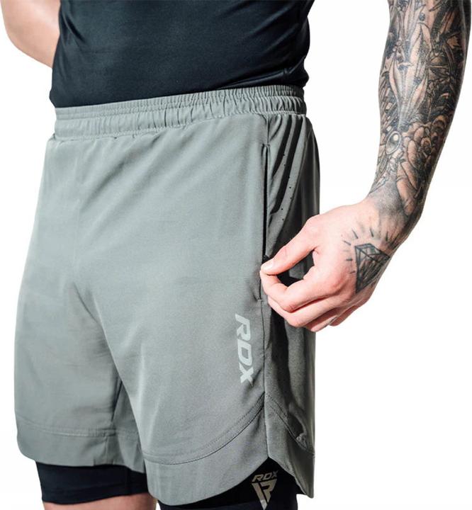 Actual product image Rdx MMA Shorts T16 Grey/Black-Xl (XL)