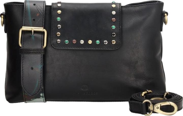 Produktbild Micmacbags Hide & Stitches Meisterwerk Umhängetasche - Schwarz - 100% Leder