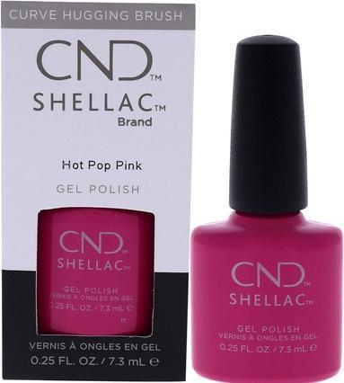 Actual product image CND Shellac - Color Coat Hot Pop Pink (Hot Pop Pink, UV gel varnish)