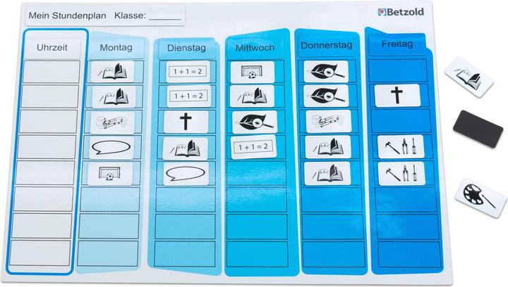 Produktbild Betzold Immerwährender Stundenplan (A4, Deutsch, Französisch, Englisch)