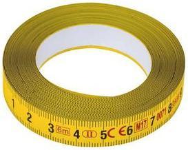 Image du produit Bahco Ruban adhésif de mesure en acier "R" L-6m. 13mm échelle de gauche à droite (600 cm)