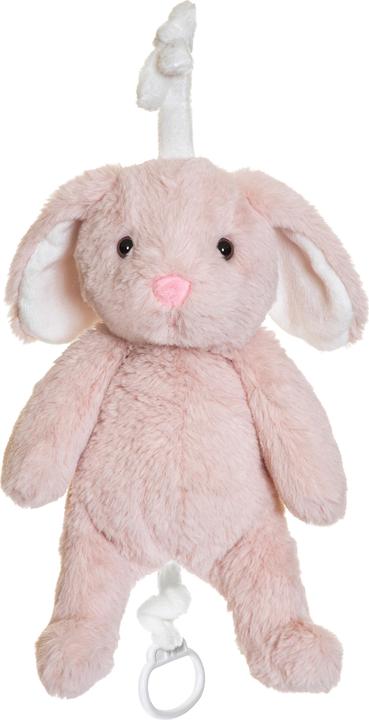 Image du produit Teddykompaniet Boîte à musique en peluche lapin Lollan rose