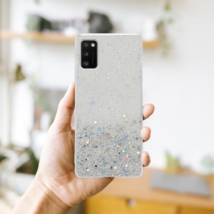 Image du produit Cadorabo Couverture TPU paillettes scintillantes (Samsung Galaxy A41)