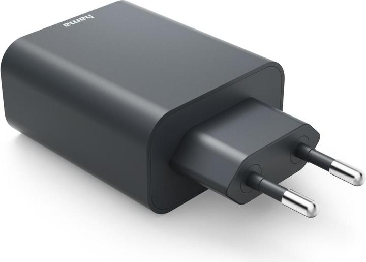 Produktbild Hama Schnellladegerät, USB-C, USB-A, Power Delivery (PD), 45 W, Anthrazit (45 W)