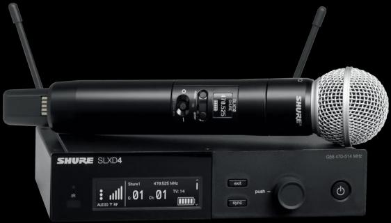 Actual product image Shure SLXD24/SM58-G59 handheld draadloos (470 - 514 MHz)