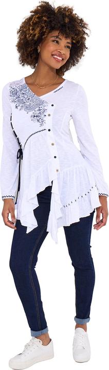 Immagine prodotto Joe Browns Frilly Embroidered V-Neck Tunic (40)