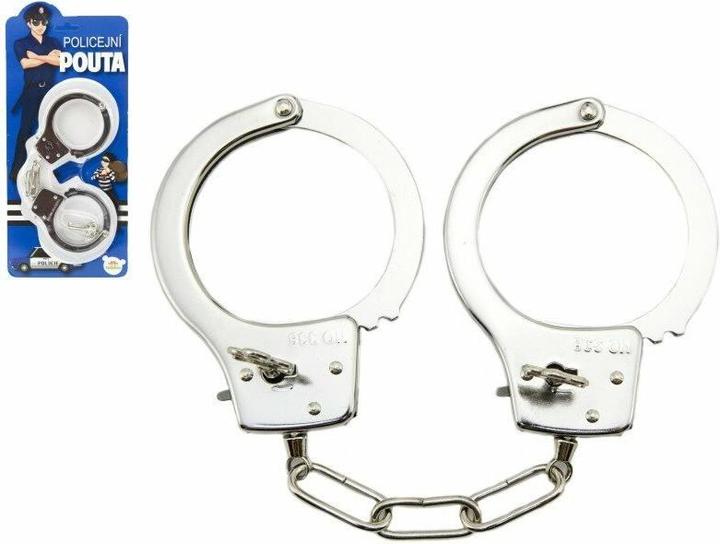 Actual product image Teddies Metal police handcuffs for children