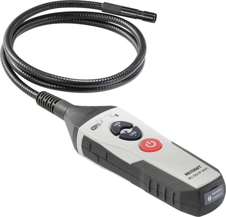 Immagine prodotto Voltcraft BS-26+IP Sonda endoscopica WIFI Ø: 9mm Lunghezza sonda: 1m