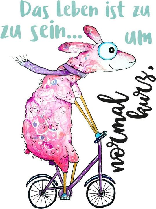 Produktbild Trenddeko Das Leben ist zu kurz, um normal zu sein... (38 x 50 cm)