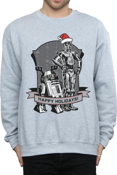 Produktbild Star Wars C3PO And R2D2 Christmas Holidays Sweatshirt (3XL)