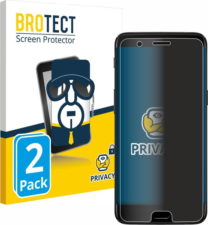 Image du produit BROTECT Film anti-regards Anti-Spy Privacy Film de protection contre la lumière bleue (2 pièce(s), OnePlus 5)