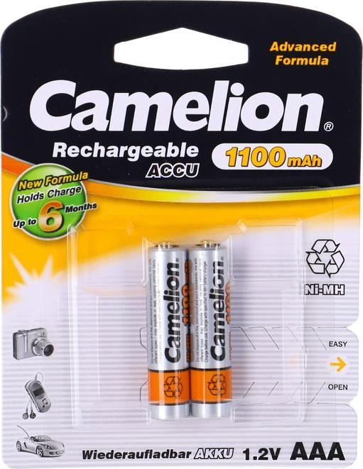 Produktbild Camelion NH-AAA1100-BP2 - Batterie 2 x AAA - NiMH - (wiederaufladbar) (2 Stk., AAA, 1100 mAh, Akku)