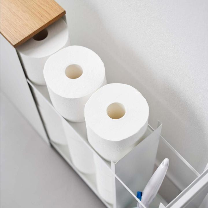 Productafbeelding Yamazaki Uittrekplank met houten plank TOWER (14 x 56 x 55 cm)