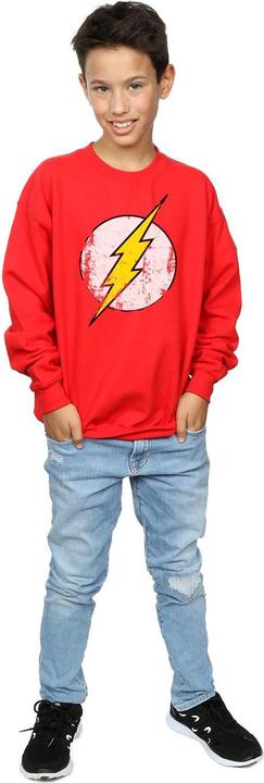 Actual product image The Flash Boys Distressed Logo Cotton Sweatshirt (128)