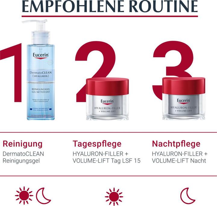 Produktbild Eucerin HYALURON-FILLER + VOLUME-LIFT Tagespflege für trockene Haut LSF 15 (50 ml)
