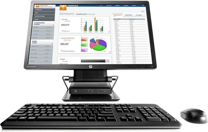 Actual product image HP G1V61AA, Integrated Work Center Stand for Mini and Thin Client