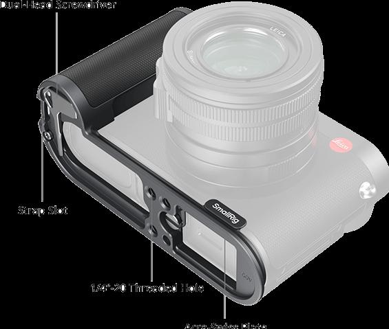 Actual product image SmallRig L-Shape Mount Plate with Handle for Leica Q3 4568 (Grip)