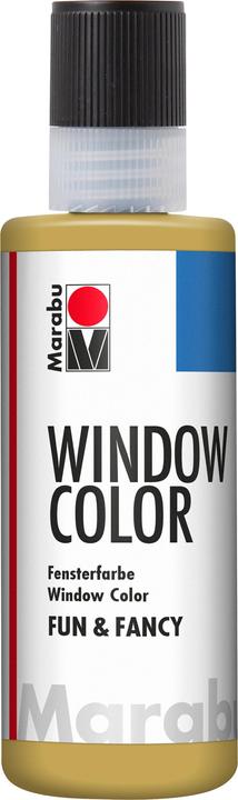Marabu Window Color Konturenfarbe "Fun & Fancy" gold (Gold, 80 ml)