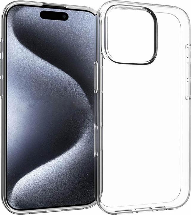 Actual product image Cover-Discount iPhone 16 Pro - Silicone rubber case transparent (Apple iPhone 16 Pro)