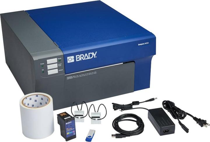 Actual product image Brady BradyJet J4000 colour label printer - EU, inkjet printing, max. width 203.20 mm, 4,800 dpi, USB