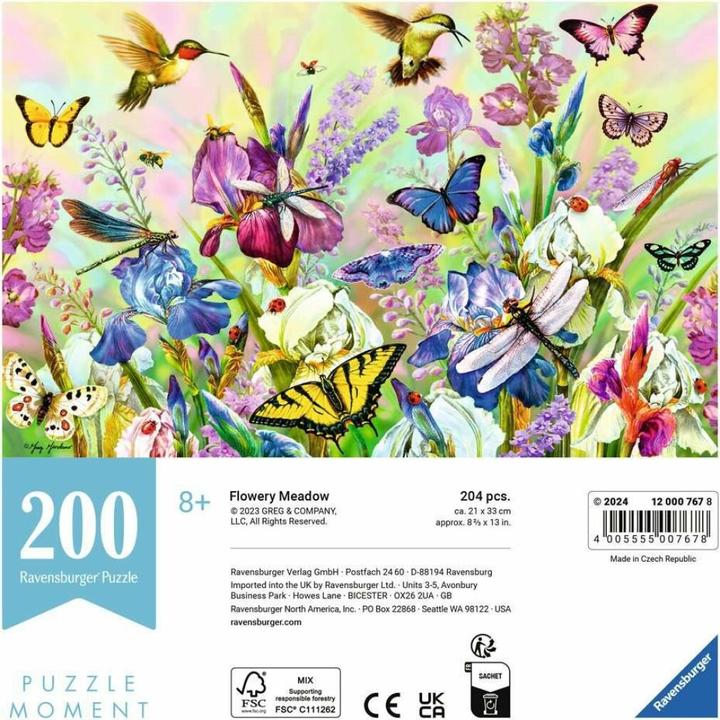 Productafbeelding Ravensburger Puzzel Moment 12000767 - Bloemenweide - 200 stukjes (200 onderdelen)