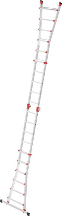 Produktbild Hailo Teleskopleiter (Anlegeleiter, Teleskopleiter, Mehrzweckleiter, 167 cm)